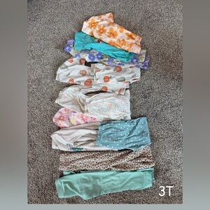 Assorted Girls' Leggings Bundle in Floral, Teal, Leopard & Pastel Prints